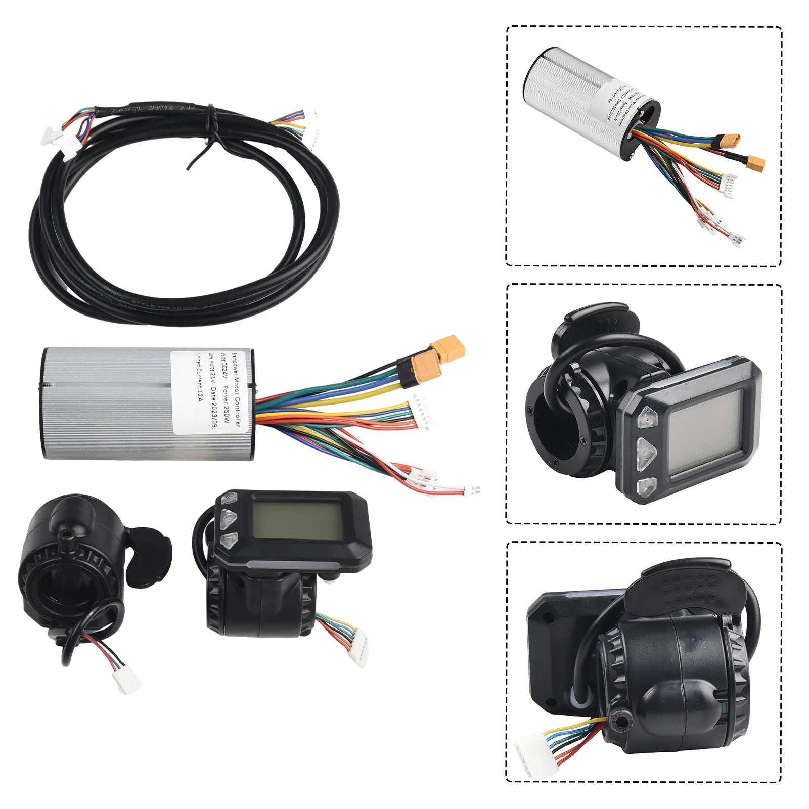 Reliable Electric Scooter Controller with LCD Display and Advanced EABS Brake System Fits Various Wheel Sizes and Power Ratings