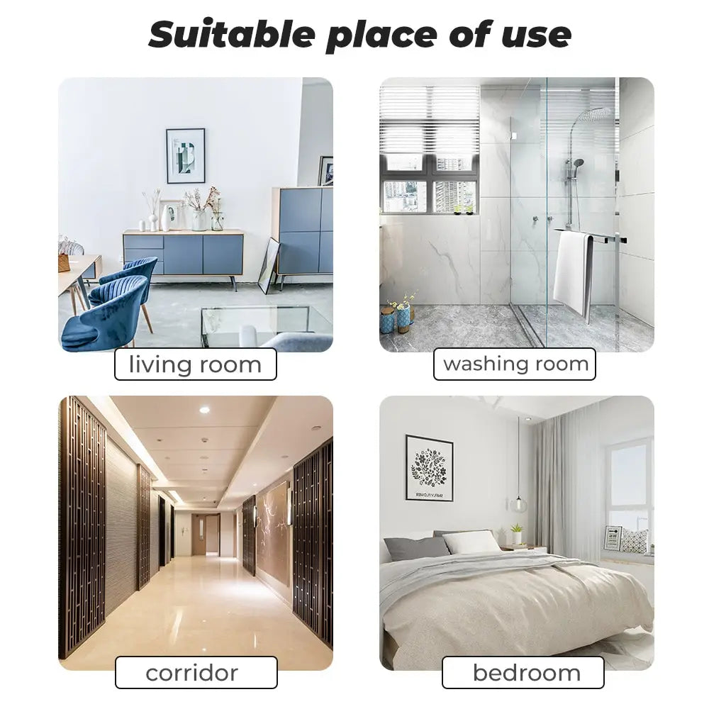 EU US Smart Wall Light Switch Hand Sweep Sensor Infrared Sensor Switch Glass Display Panel Neutral Wire10A No Touch Needed ﻿