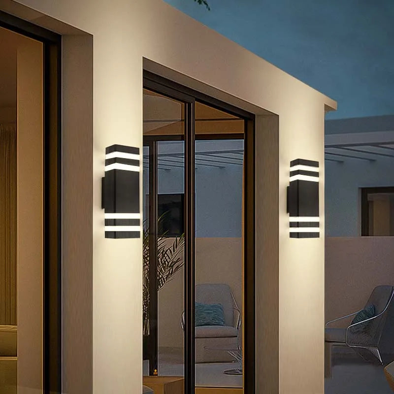 Street Wall Light Outdoor Waterproof LED E27 Bulb External Facade Decor Stairs Lights Entrance Fixture Home Decorative Lamp Wall