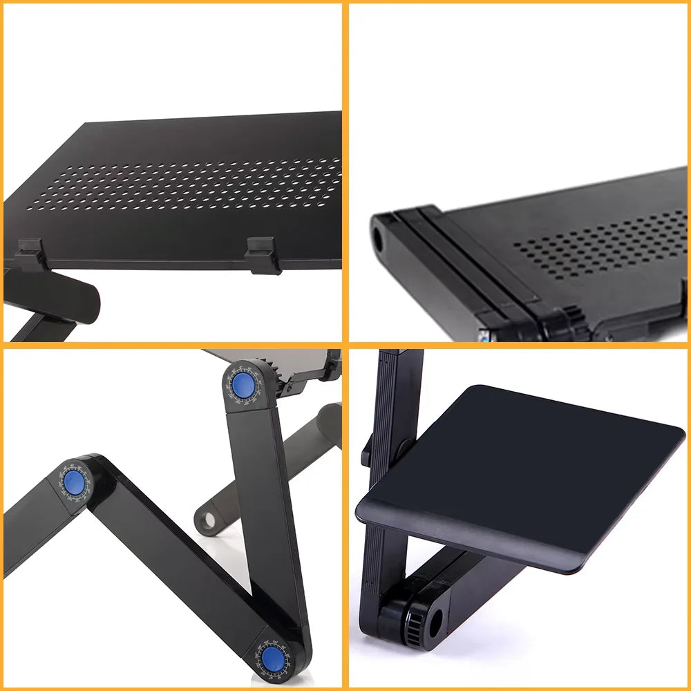 Foldable Laptop Stand Cooling Notebook Bracket Adjustable Ergonomic Laptop Support Base Holder Laptop Tablet Accessories Stands