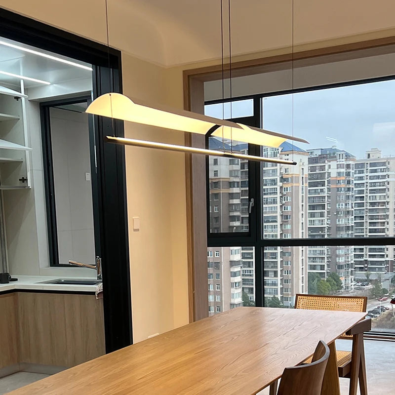 Modern Salon Lightings Home Decoration Simplicity Long Strip Design Led Lamp Nordic Office Living Room Dining Home Decoration
