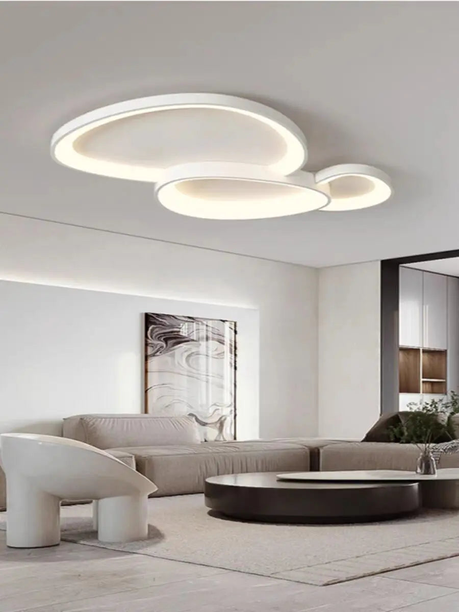 Modern Round LED Ceiling Light with Adjustable Brightness for Living Room Bedroom Dining Room Home Decor Lusters Luminaires