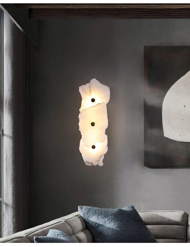Modern Light Luxury Marble Wall Lamp Bedroom Bedside Tv Background Aisle Corridor Lighting