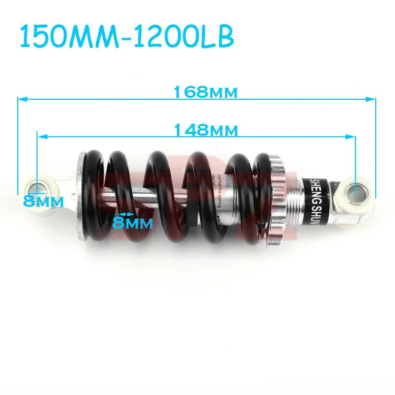 Electric Bike 90-215mm 400-2000lbs Suitable for 47cc49CC Bicycle Mini Motorcycle Spring Shock Absorber Suspension Shock Absorber