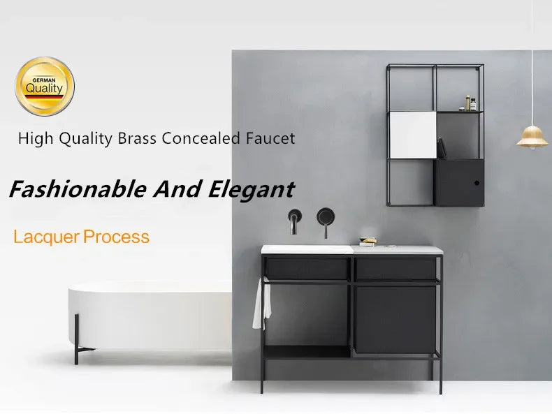 Bathroom Faucet Brass Hot and Cold Water Sink Faucet Wall Mounted Mixer Tap Single Handle Two Hole Vintage Faucet