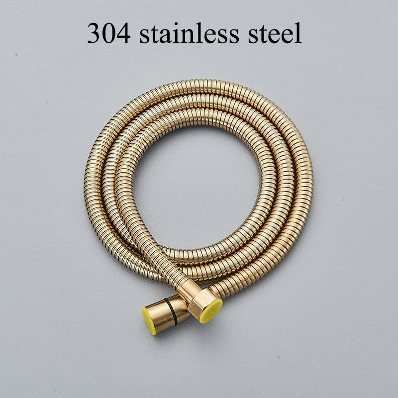 Bathroom Bathtub Faucet Wall Mounted Brushed Gold Rotatable Bathtub Shower Set Bidet Bathtub Mixer Tap With Hand Shower