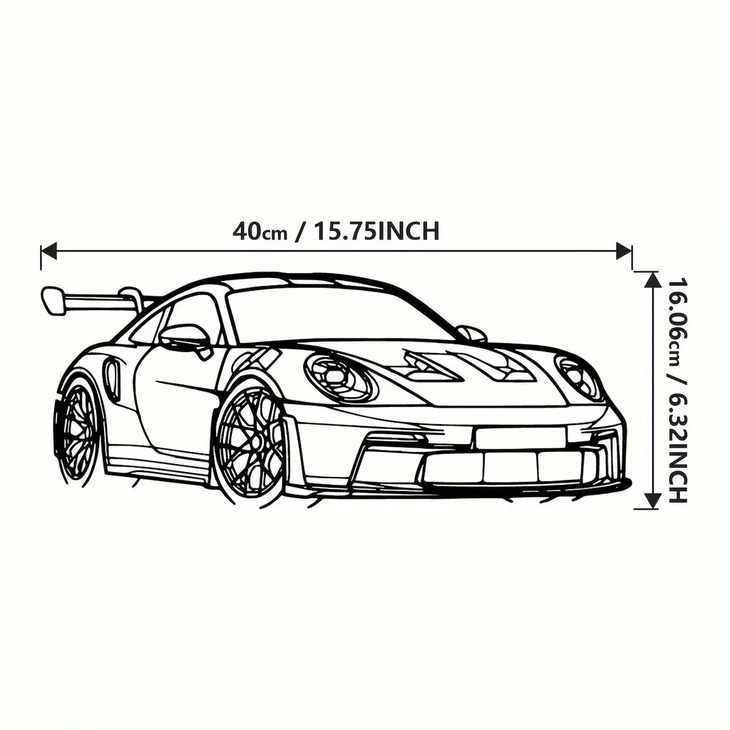 1pc Car Metal Wall Art - Modern Home Decor Sign for Car Enthusiasts Modern Iron Vehicle Sculpture