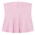 HXAO Corset Tube Top Women Summer 2025 White Pink Blue Yellow Black Top Bustier Ruffled Vests Cute Sleeveless Backless Tank Top