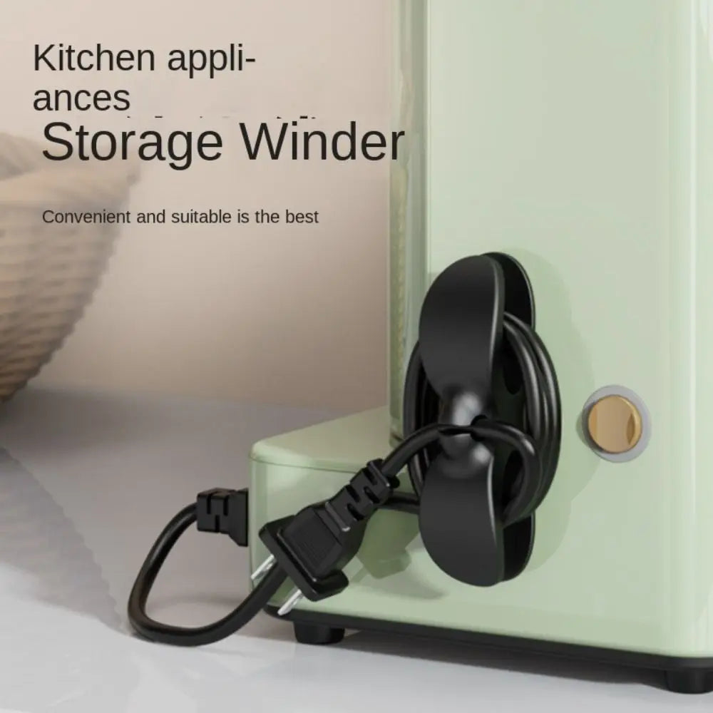 Kitchen Appliances Cable Management Clips Kitchen Wall Hanging Cord Winder Organizer Bobbin Winder Wire Fixer Clips Holder