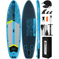 AIBOAT Blue Pro SUP Waterproof Inflatable Paddle Board 11'6''x35''x6'' Adult Standing Style Aquatic Fishing With Accessories SUB