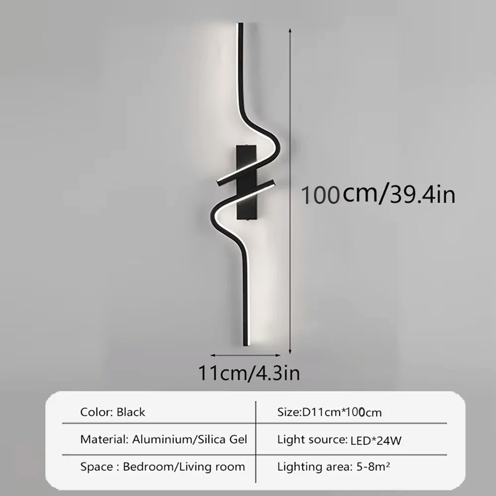 Modern Design LED Wall Light Indoor Atmosphere Living Room Sofa Bedroom Corridor Entrance Villa Courtyard Wall light