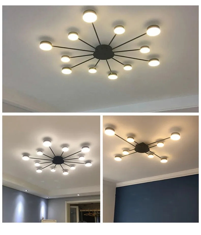 Nordic LED Ceiling Indoor Lighting Home Lamps Living Room Dining Bedroom Cloakroom Decoration Chandelier Lights Modern Wall Lamp
