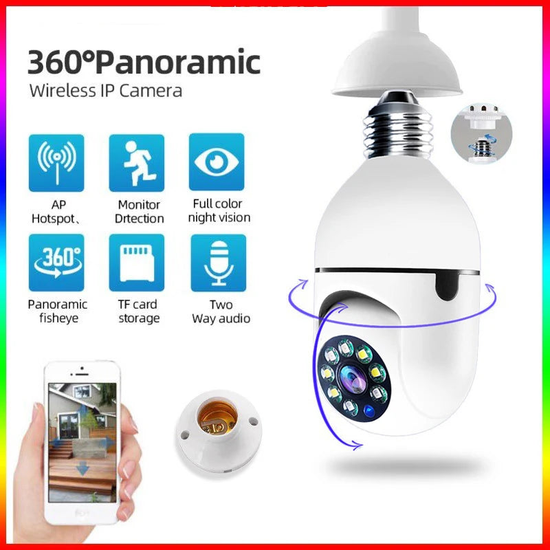 Security Camera 4K FullHD WiFi Surveillance With Motion Detection Infrared Night Vision Security Cam