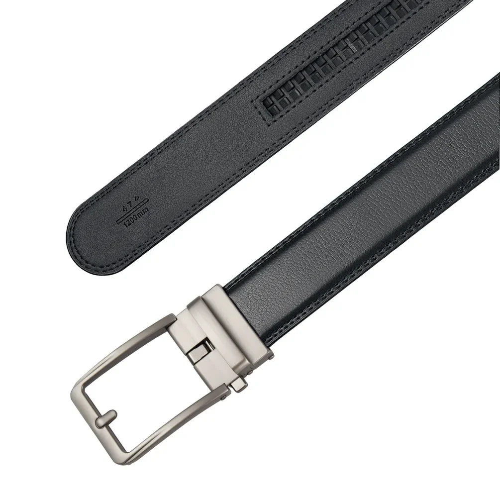 Luxury Designer Click Belts for Men PU Leather Waist strap, Fashion Automatic Buckle Design Belt, Perfect Waistband for Jeans