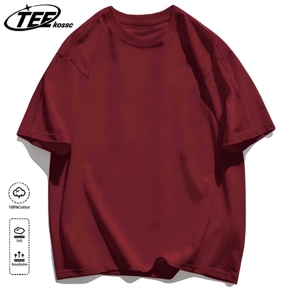 Korean Style Short Sleeve Y2K Solid T-Shirt Women Summer Trendy T Shirts Loose Multicolor Clothes Cotton All-Match Sportswear