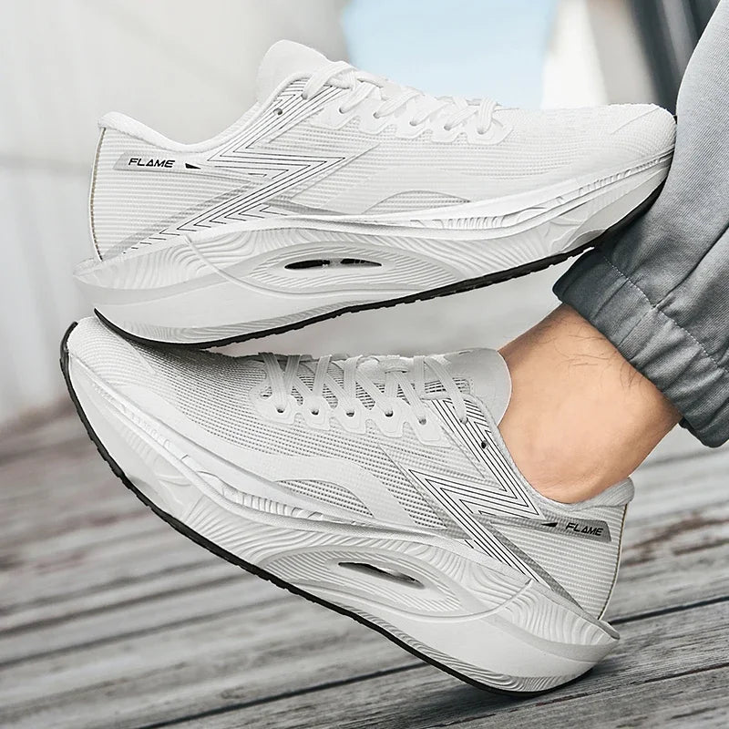 Running Shoes Carbon Board Speciality Marathon Men Sports Breathable Lightweight Women's Comfortable Athletic Nonskid Sneakers