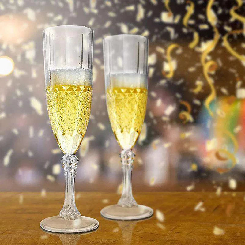 1 Pcs Champagne Goblet High Legged Wine Glasses Cocktail Red Wine Brandy Glasses Drinkware Party Bar Wedding Gift Transparent