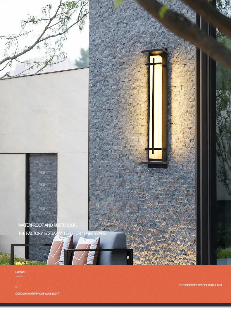 Outdoor Wall Lighting Modern simple villa Waterproof wall lamp Exterior wall Porch Balcony Stainless steel Garden Terrace light