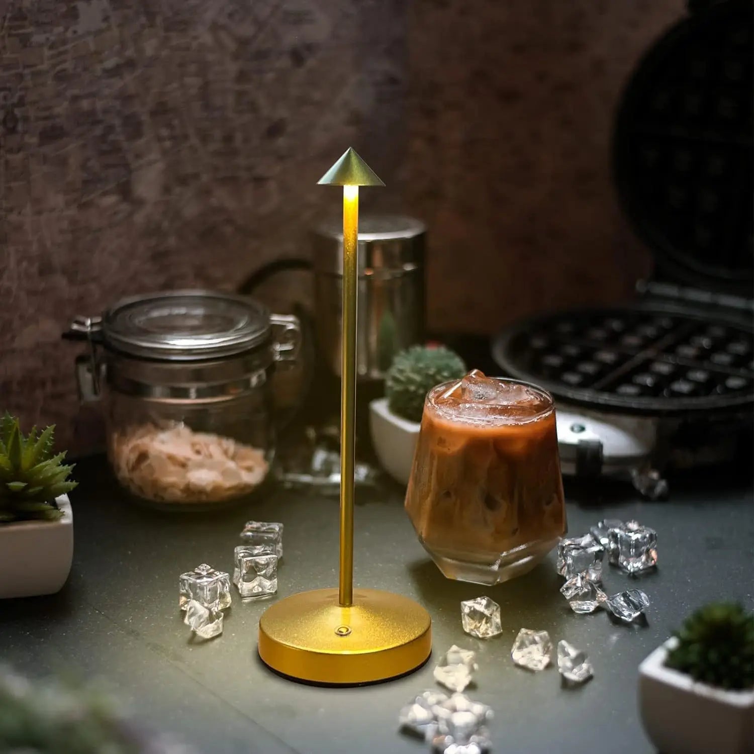 Modern Led Desk Lamp, Wireless, Adjustable Lighting, Dimmable, Touch Control, Rechargeable Lithium Battery, 800Mah, USB Powered, Button Control, Matte Plastic Metal Surface, Pointed Top, Solid Color, Dreamy Theme, Cute, Light