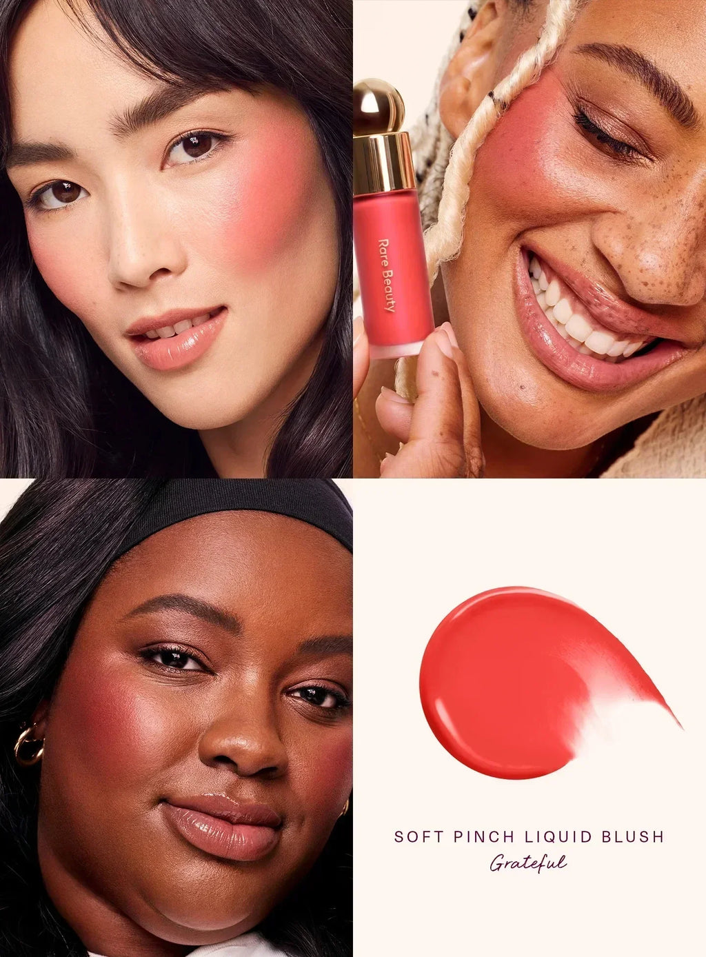 Rare Beauty Makeup Soft Pinch Tinted Lip Oil Stain Lip Gloss Delight Hope Happy Wonder Liquid Blush Cosmetics Face Eye Blusher