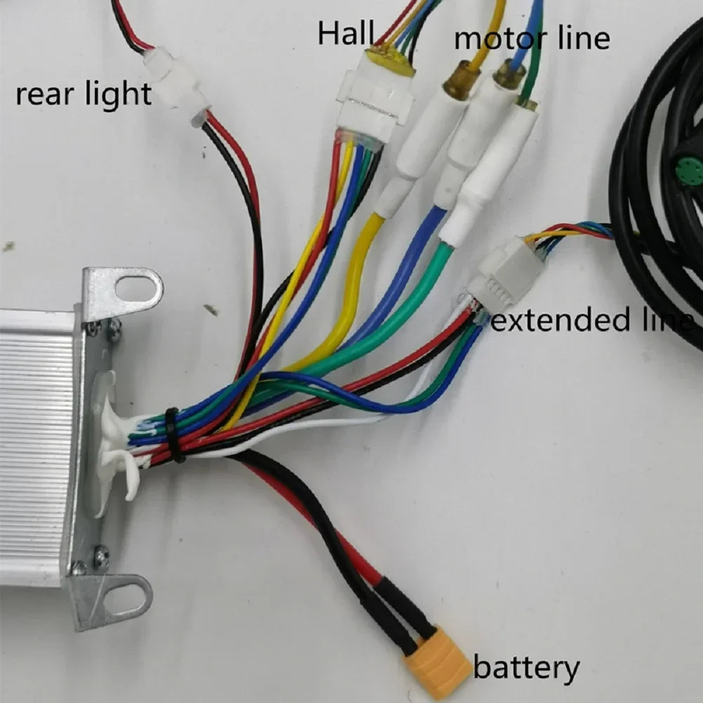 Scooter 36V 350W Brushless Controller Dashboard Accelerator Headlight Tail Light Brake Handle Silicone Cover For XiaoMi M365