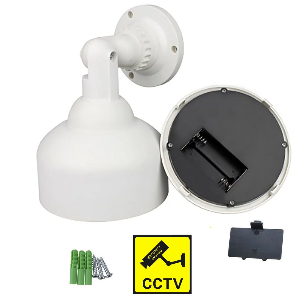 Creative White Dummy High Speed Spherical Camera Flashing LED Fake Dome Camera CCTV Surveillance Security System Indoor Outdoor