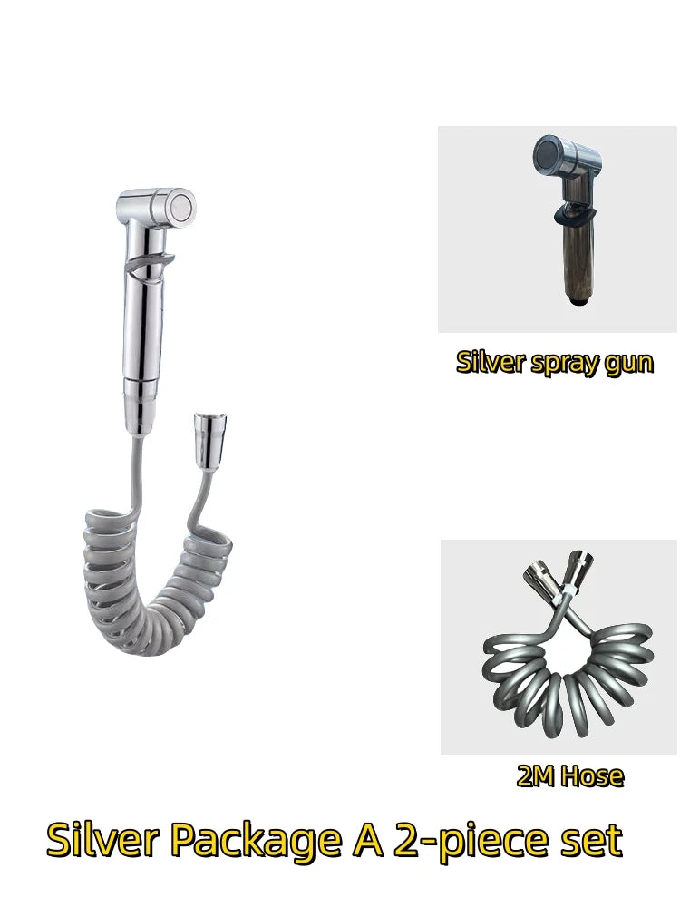 Bathroom Set, High-pressure handheld sprinkler, bathroom cleaning, bathroom accessories, sanitary shower