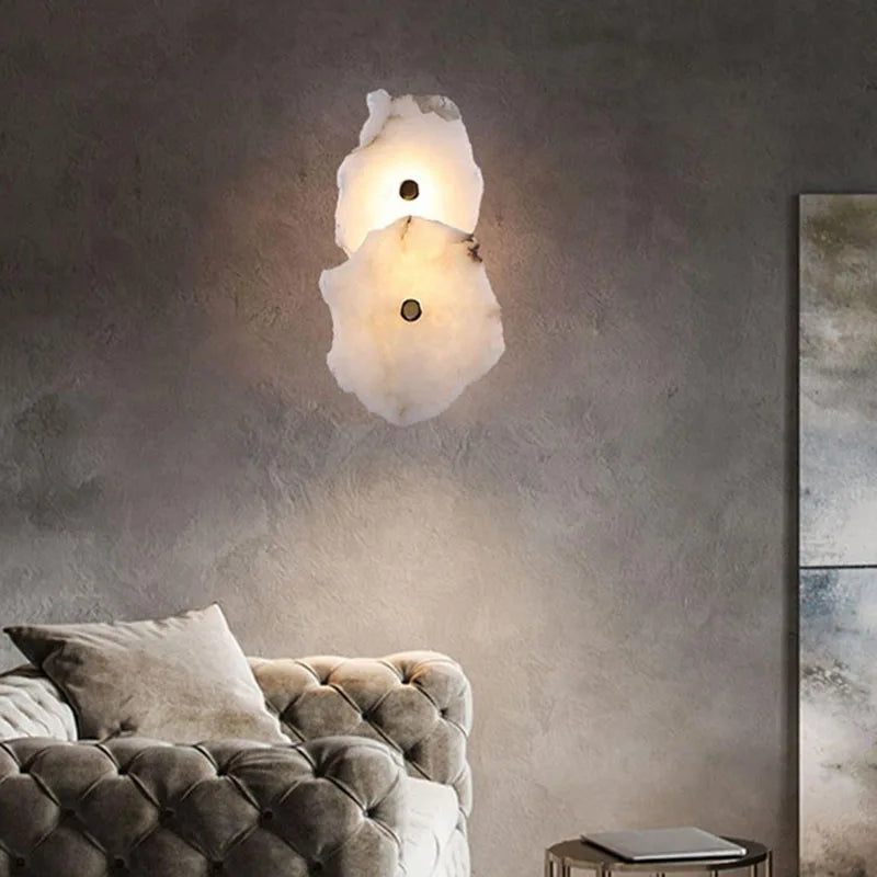 Modern Light Luxury Marble Wall Lamp Bedroom Bedside Tv Background Aisle Corridor Lighting