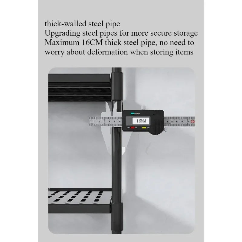 Multifunctional assembly washing machine rack 3-layer floor rack toilet storage rack