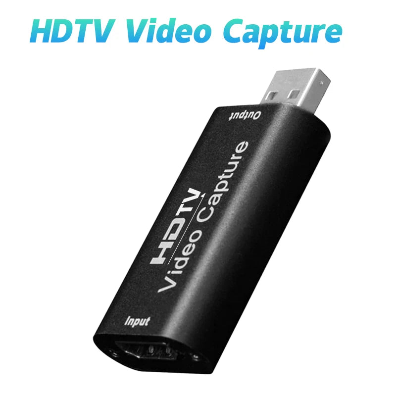 HD 4K Video Capture Card USB 3.0 2.0 to HDTV Video Grabber Record Box For PS4 Game DVD Camcorder Camera Recording Live Streaming