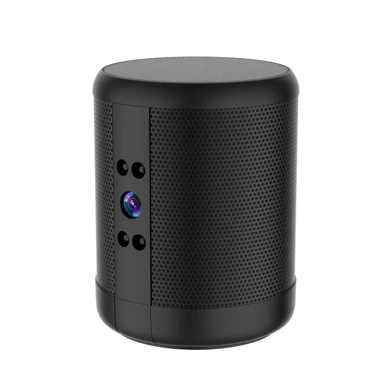 Mini Home Security Surveillance Camera, 4K HD, WiFi, Bluetooth Speaker, Two-Way Remote Intercom, Night Vision Cam,  Battery