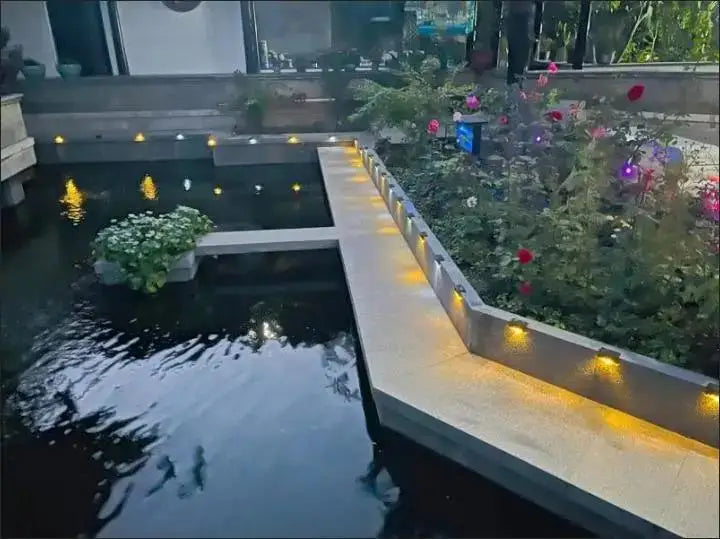 Solar Light Outdoor Stair Wall Step  LED Street  Garden Balcony Decoration Waterproof Stairs Fence Lamp