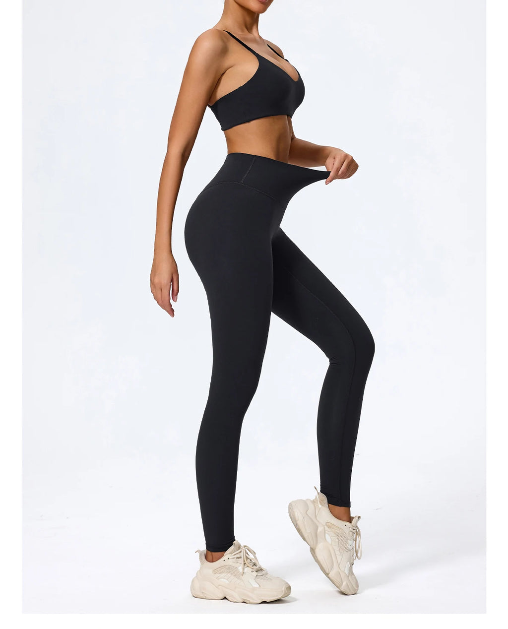 Ctenkevet Summer Women 2Pcs Sleeveless Sports Set Female Gym Two-piece Yoga Set High Waist Breathable legging Sportswear Women