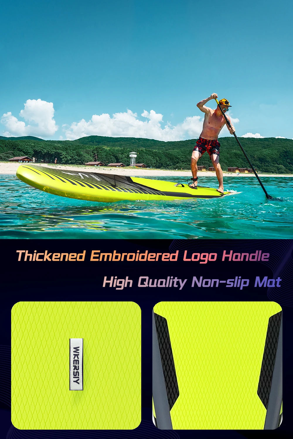 11'/335cm Inflatable Paddle Board Stand Up Paddleboard SUP for 2 Persons 32' Width 4 Colors with ISUP Accessories