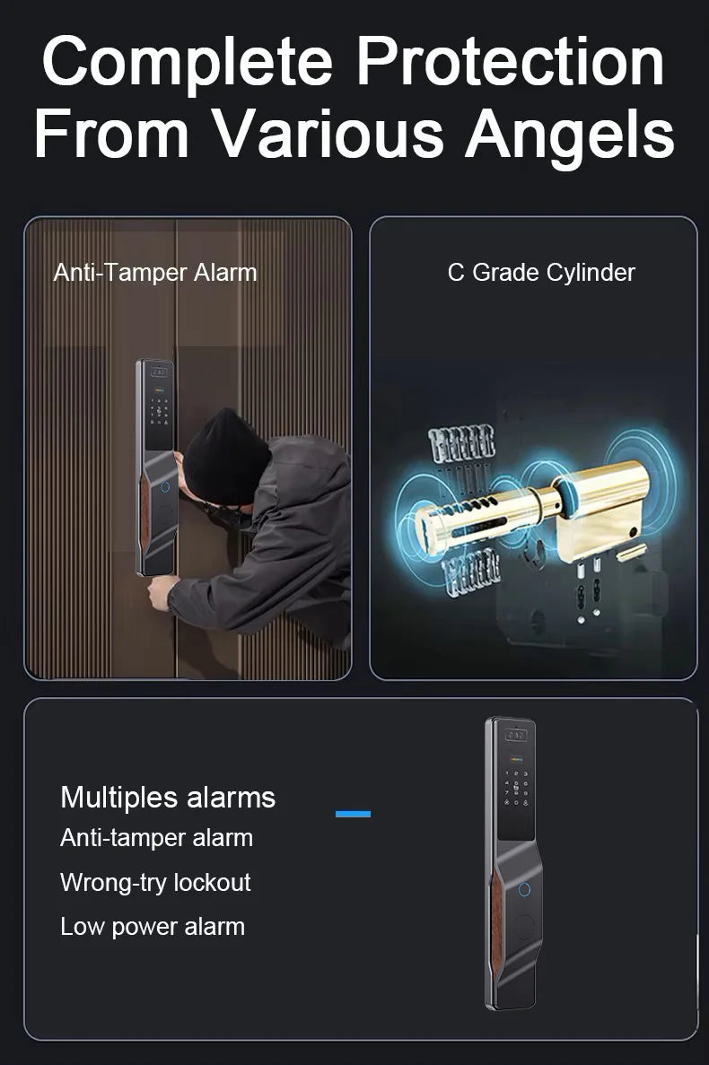 Fingerprint Lock Vein Recognition Intelligent Door Lock Intelligent Home Linkage Anti-theft Door Electronic Lock