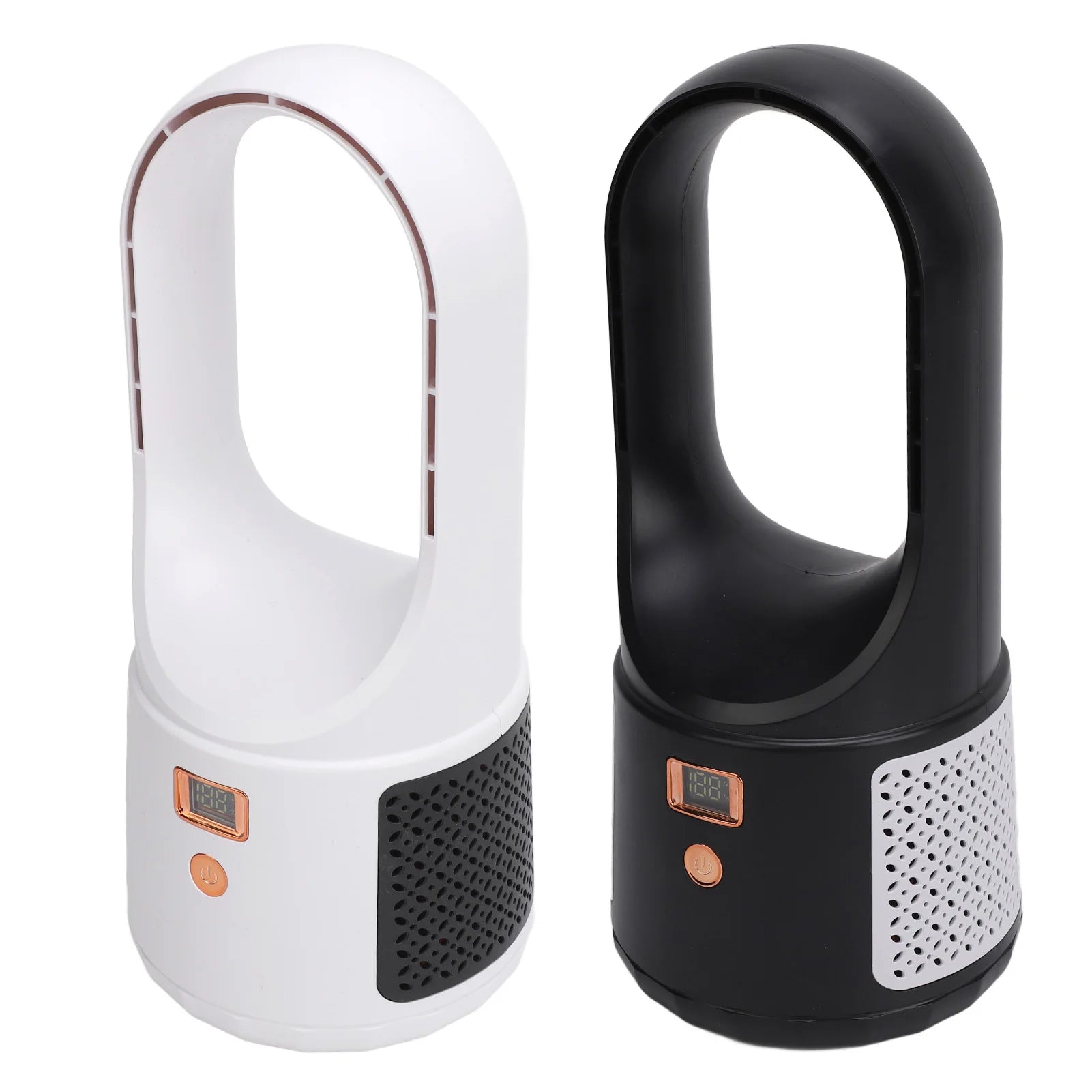 Desk Fan Powerful Airflow Energy Efficient 6 Speeds Wind Turbocharged Quiet Portable Bladeless Fan with Power Display for Home