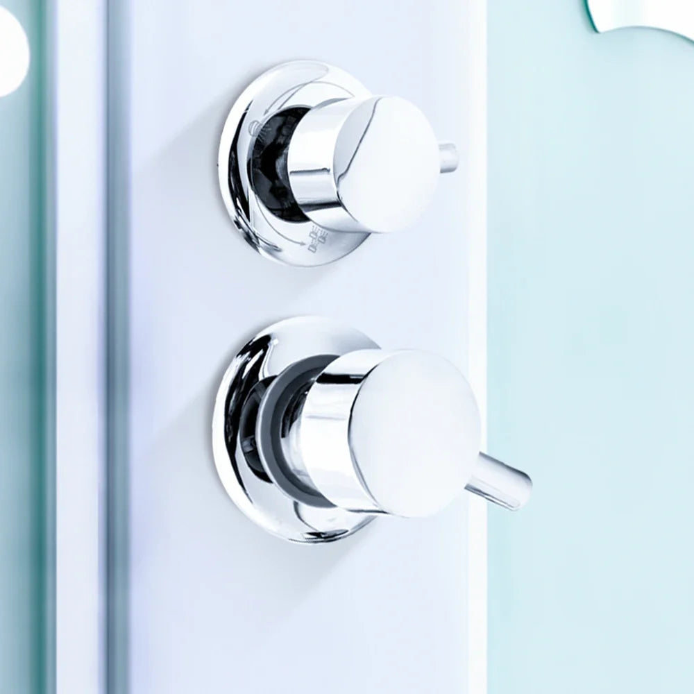 Bathroom Brass Faucet 3 Way Mixing Valve Water Outlet Thread Center Distance 10cm Shower Mixer Cabin Wall Mount Bathroom valve