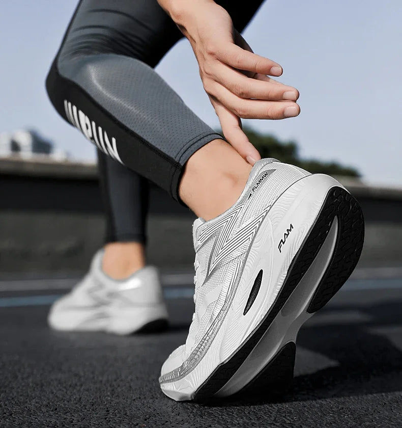 Running Shoes Carbon Board Speciality Marathon Men Sports Breathable Lightweight Women's Comfortable Athletic Nonskid Sneakers