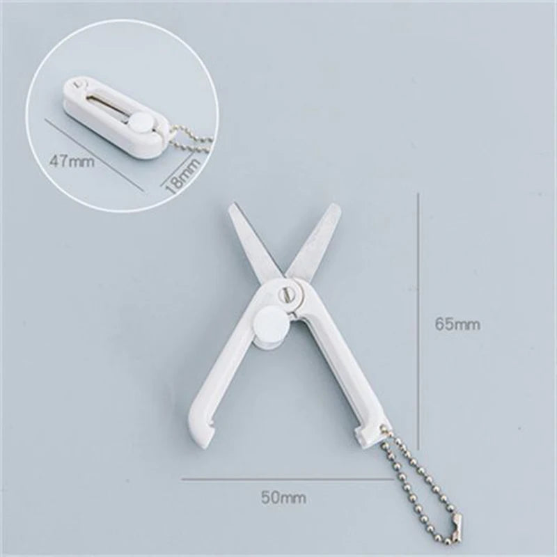Mini Portable Portable Small Scissors Creative Paper-cutting Notebook Tool That Can Be Extended and Folded