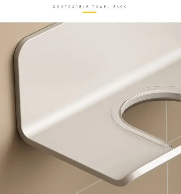Hair Dryer Holder Bathroom Hair Straightener Stand Nail Free Shelves for Wall Room Bathroom Storage Rack Shelf Wall-mounted Home