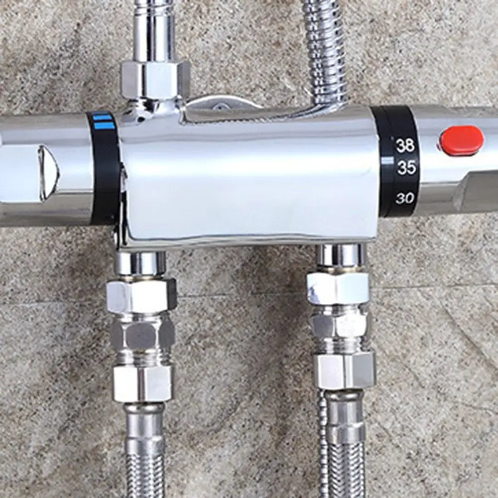 Home 1/2" Outlet Shower Valve Bathroom Accessories Exposed Bar Shower Mixer Bathroom Faucet Valve Tap