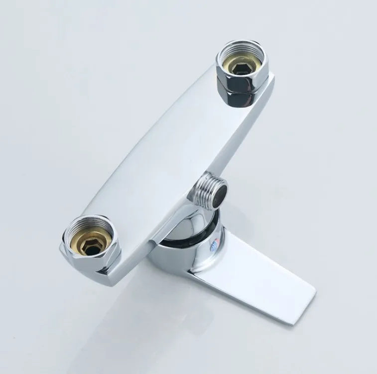 Brass Shower Faucet Mixer Valve Set with Shower Head and Hidden Switch for Bathroom Hot and Cold Water Tap  Bath