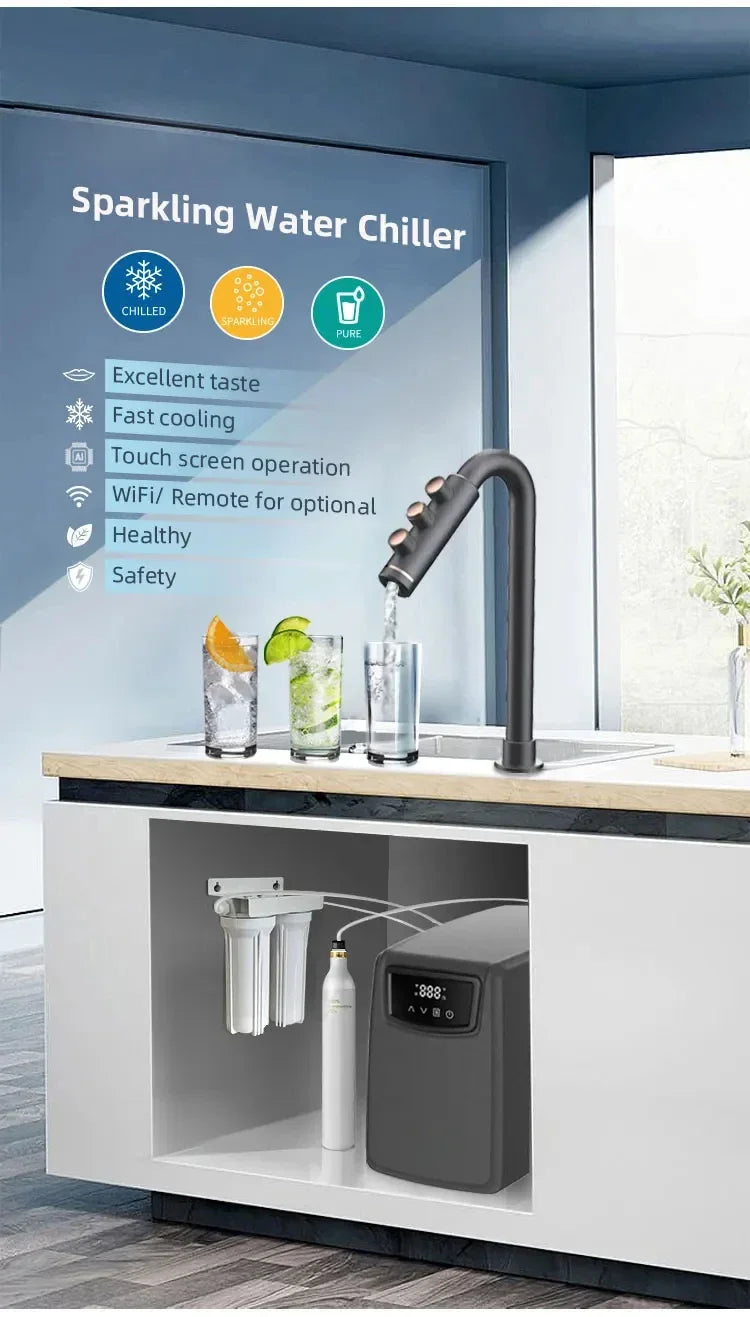 Drink In Dispenser Under Sink Chilled Sparkling Soda Beer Bar Tower Tap