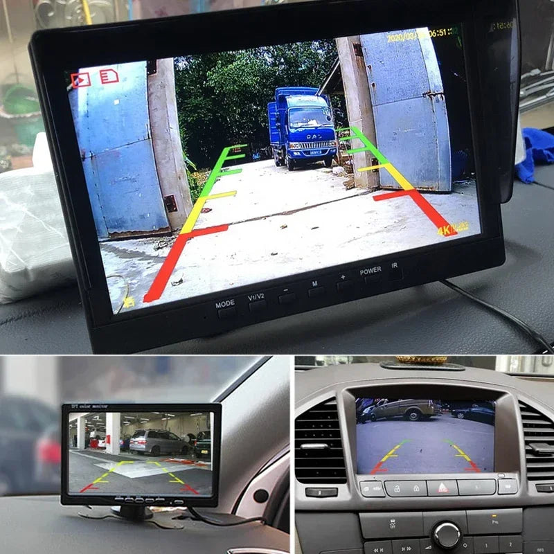 HD 12V/24V Backup Camera Heavy Duty IR Night Vision Waterproof Vehicle Rear View HD Cam for Car Bus Lorry Trailer Pickups RV