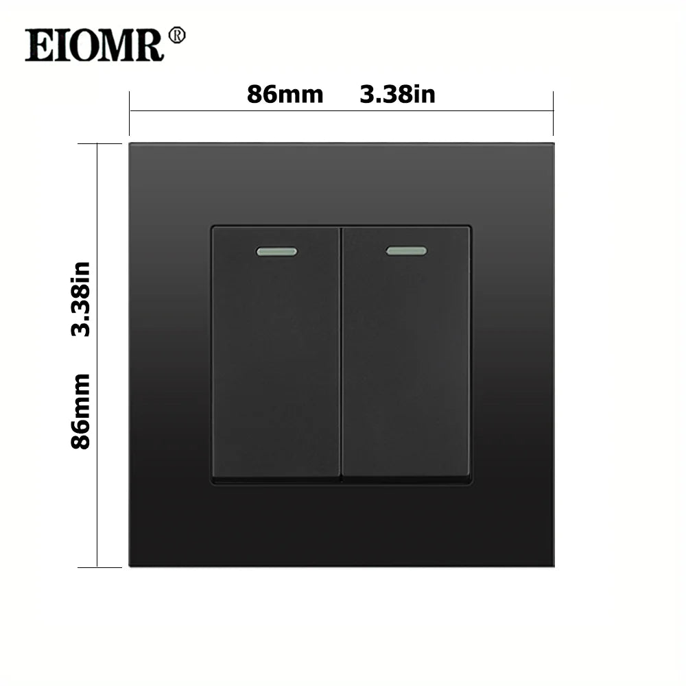 EIOMR EU Standard Electrical Socket,USB Type-C Mobile Phone Charging Outlet,16A 220V Household Appliances Electric Socket Switch