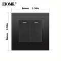 EIOMR EU Standard Electrical Socket,USB Type-C Mobile Phone Charging Outlet,16A 220V Household Appliances Electric Socket Switch