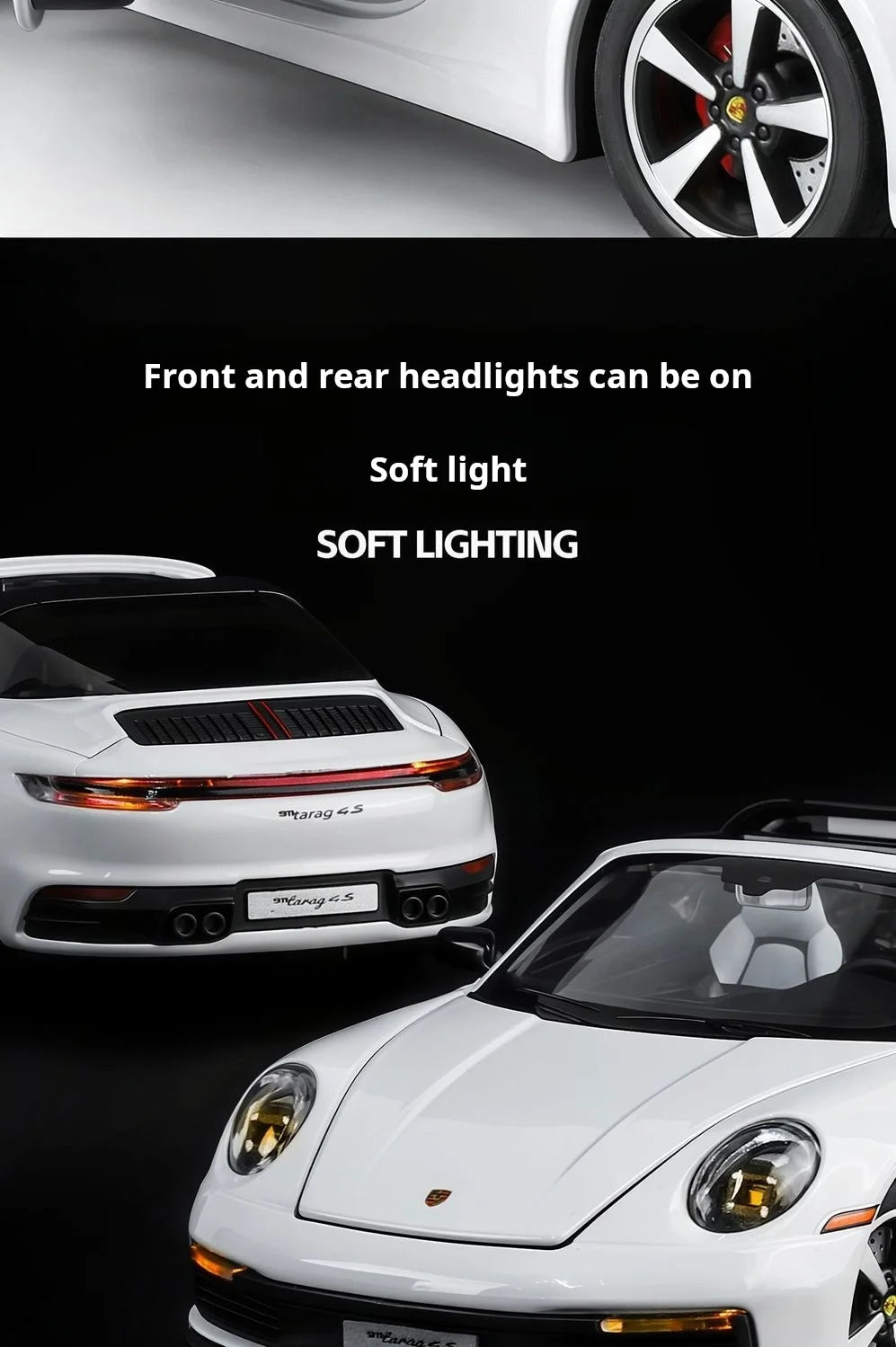 1:32 new folding convertible Porsche 911 alloy car model simulation Sound& light Fashion Exquisite collectibles Boys Toy Gift