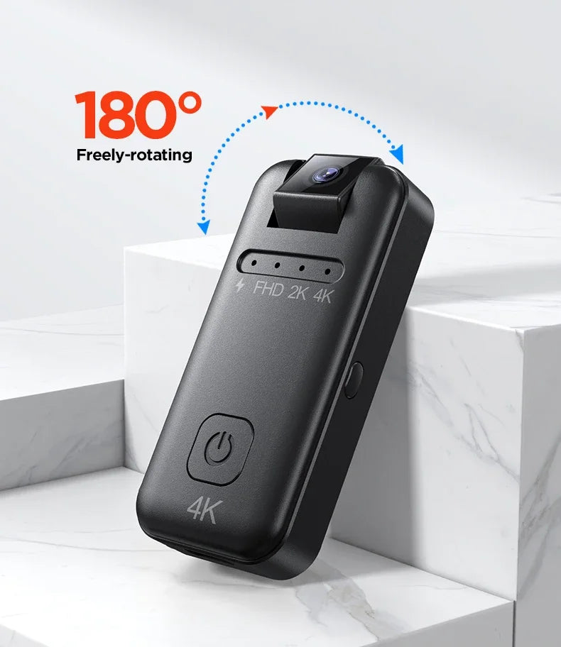 Full HD 4K Micro camera  portable recording equipment for riding motorcycles, bicycles, police law enforcement recorders, extrem