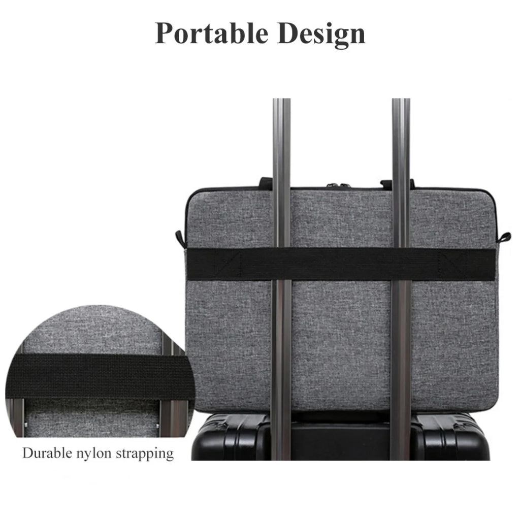 Laptop Bags Carrying Case for 13-15 inch Laptop and Tablet Shoulder Strap Durable Water-Repellent Fabric Business Casual School