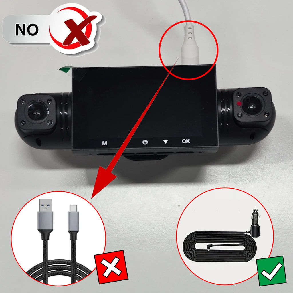 Car Dash Cam 4 Channel Black Box Driving Camera FHD 1080P Front Left Right Rear Night Vision Loop Recording add Hardwire kit